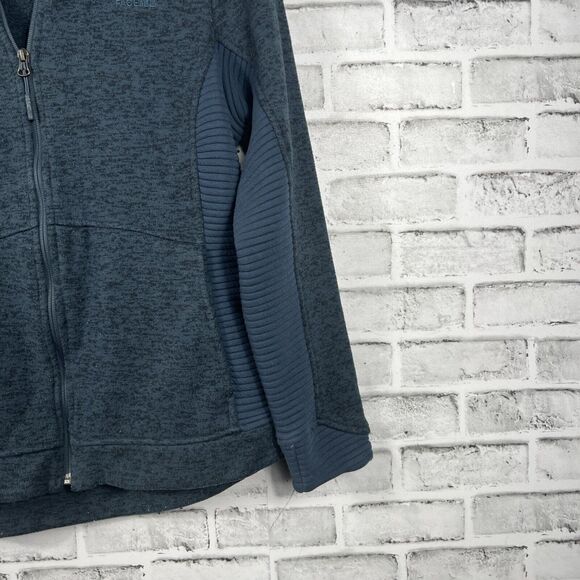 The North Face Indi 2 Gray Full Zip Jacket Slim Fit Fleece Lined Women's Large - Picture 7 of 16